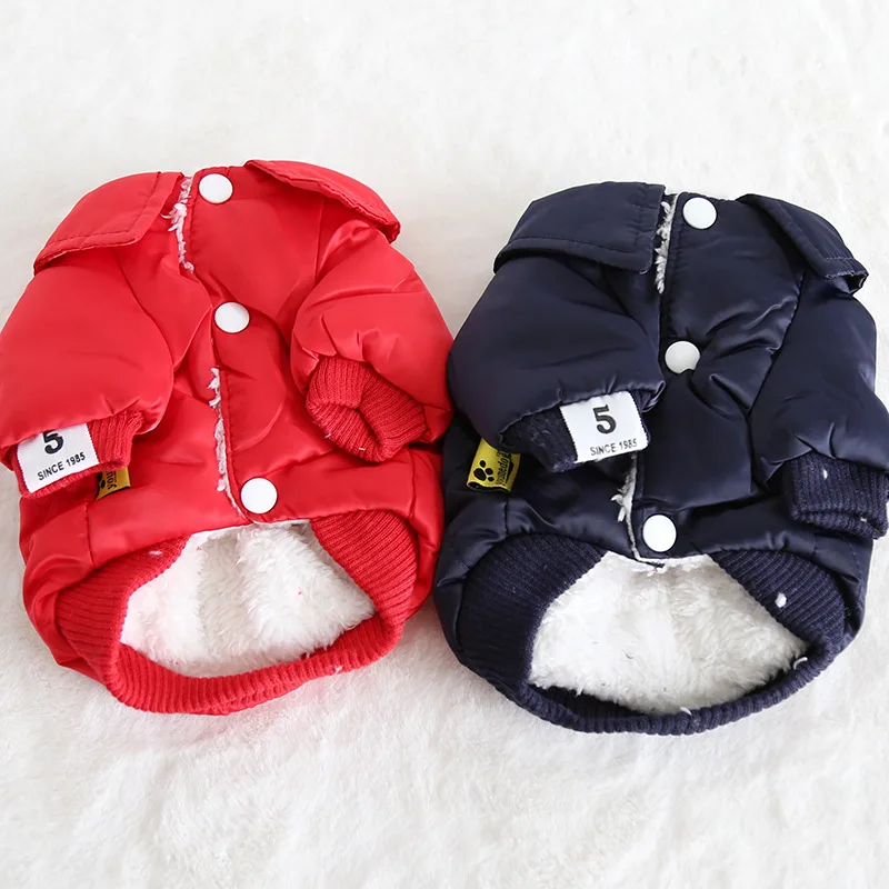 

Dog Thick Hoodies Coats Shirt Winter Cotton Pet Dog Clothes Clothing For Dogs Cat Yorkie Maltese Chihuahua XS-XL