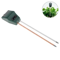 3 in1 square head digital tester garden tools with 2 probes for solid moisture ph levels sunlight levels measurement