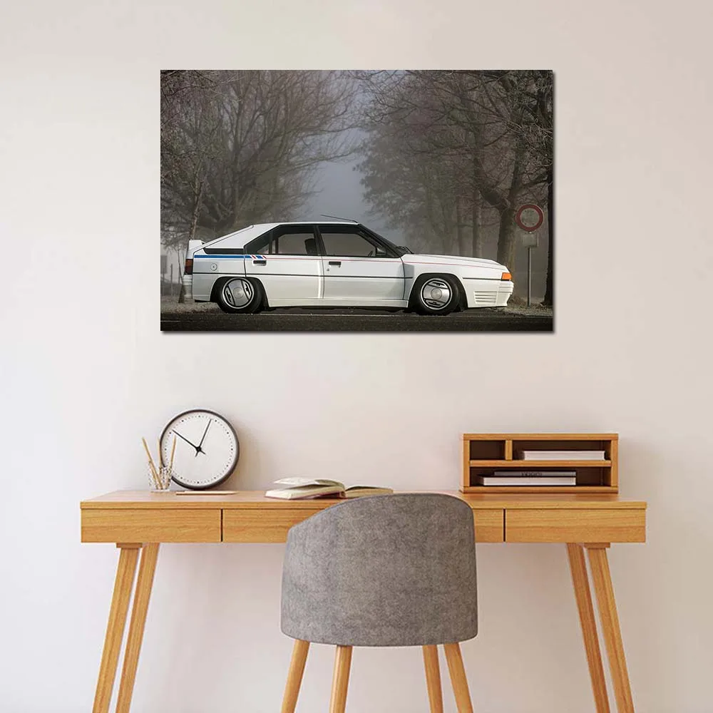 Настенная картина 1985 г. Citroen BX 4TC автомобильная Картина на холсте плакаты и принты