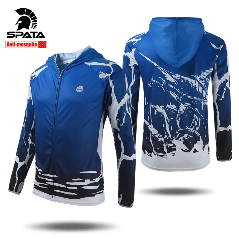 Новинка 2021 профессиональные рубашки SPATA для рыбалки с защитой от комаров дышащая