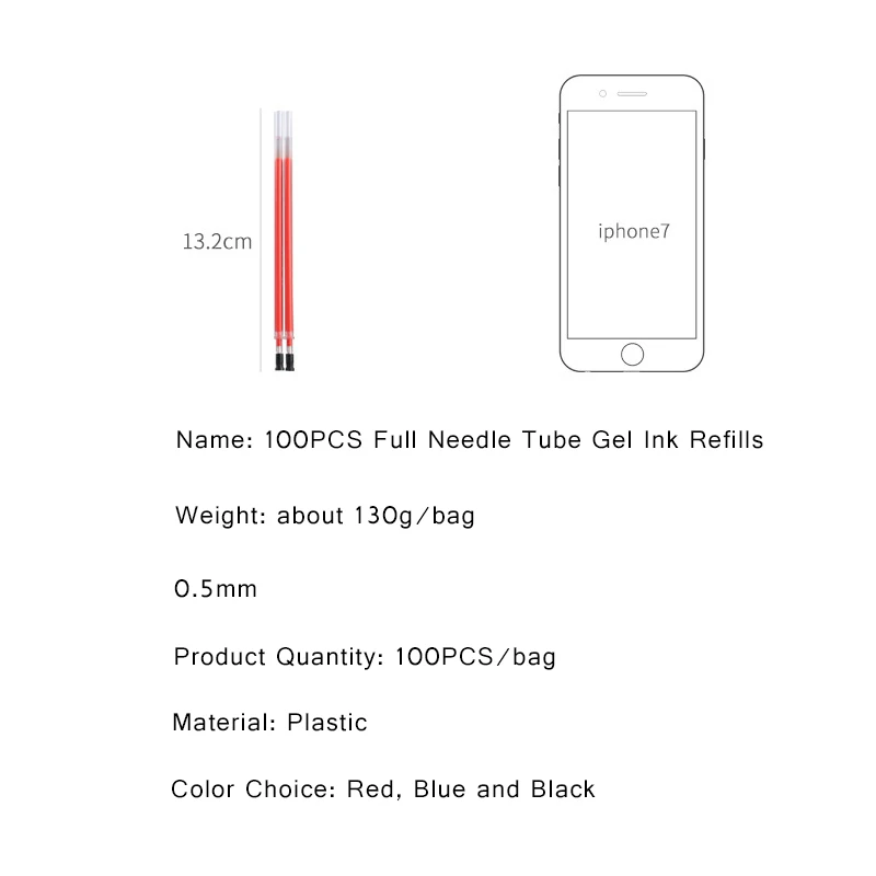 100 гель-лаков по пополнения чернил Замена экономичная упаковка 0 5 мм шариковая