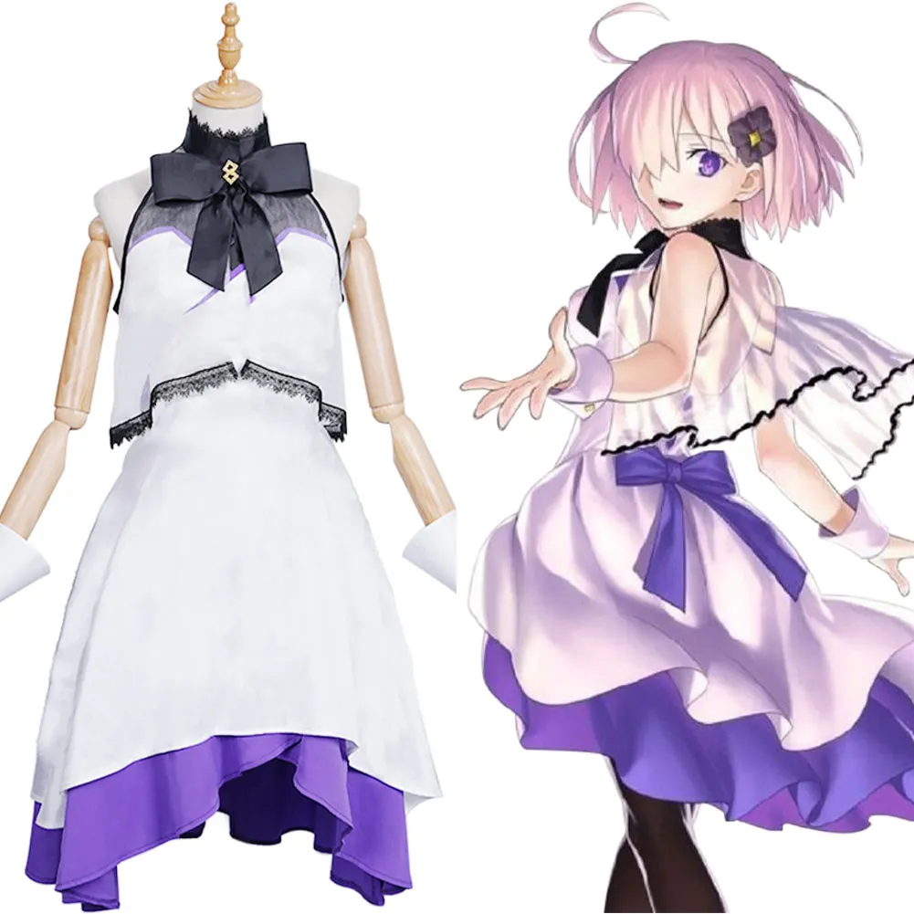 

Anime FGO Fate/Grand Order The Fifth Anniversary Mash Kyrielight Cosplay Costume Dress Outfit Halloween Carnival Suit Girl Gift