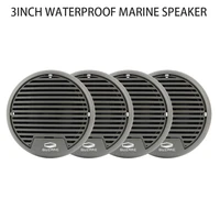 guzare 2pair 3inch marine boat speakers heavy duty waterproof motorcycle speaker for spa atv utv tractor bath surface mounted