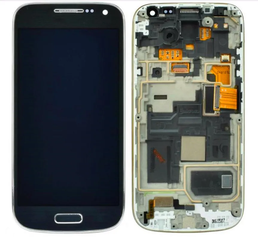 Для Samsung Galaxy S4 Mini I9190 i9192 i9195 ЖК-дисплей сенсорный экран дигитайзер с рамкой в сборе