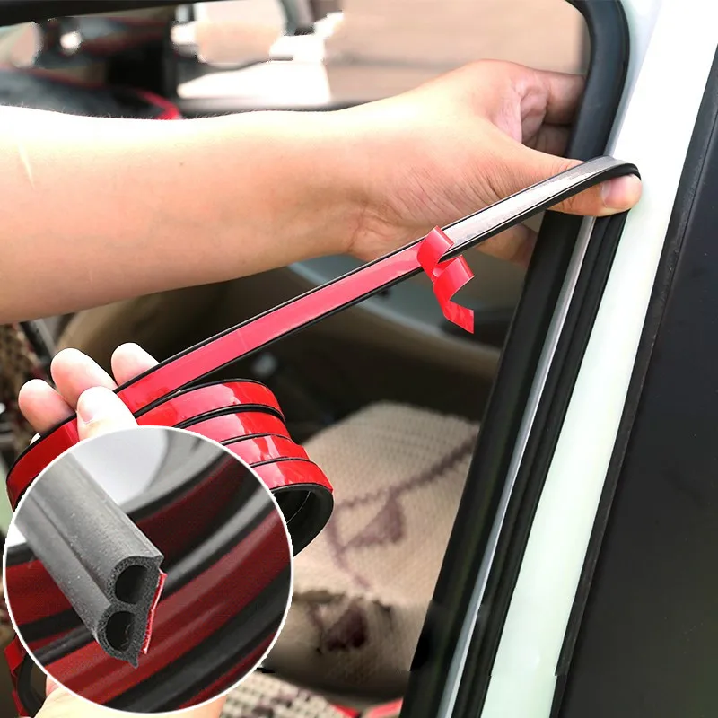 

Car Door Seal Strips Sticker B Shape Weatherstrip Rubber Seals Sound Insulation Sealing Strip Automobiles Interior Accessories