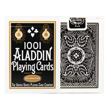 Aladdin Black Велосипедный всадник задний стандартный индекс игральные карты красный/синий колода секунды покер Запечатанный USPCC США волшебные карты фокусы реквизит - Цвет: Aladdin Black