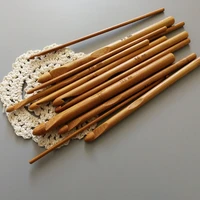 12pcsset bamboo knitting needles crochet hooks handmade sewing knit weave scarf sweater children baby gloves and socks needles