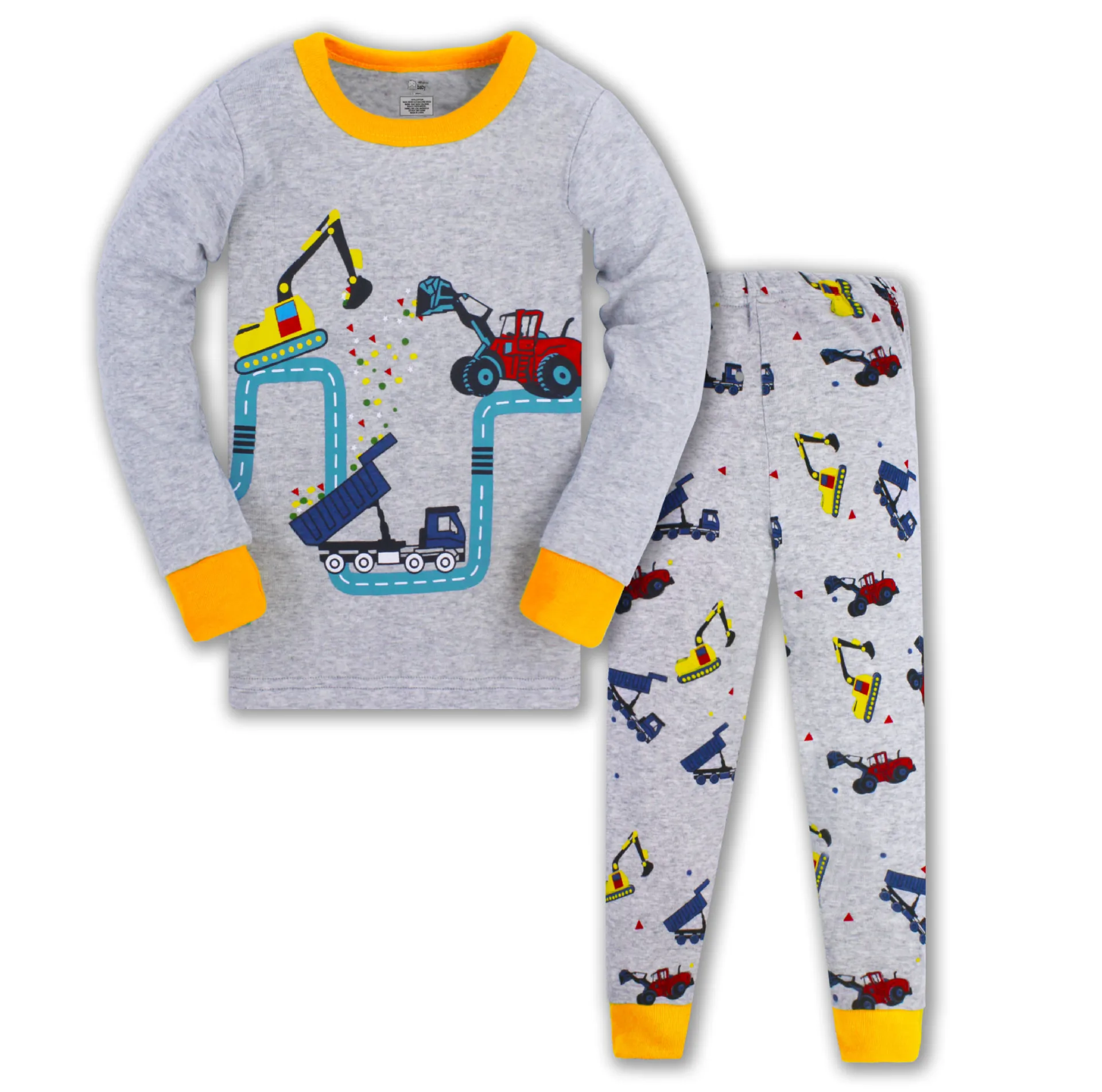nightgowns elegant Jumping Meters New Arrival Boys Pyjamas For Autumn Spring Kids Cartoon Cars Print Fashion Home Clothes 2 Pcs Outfits Sleepwear pajama sets boy