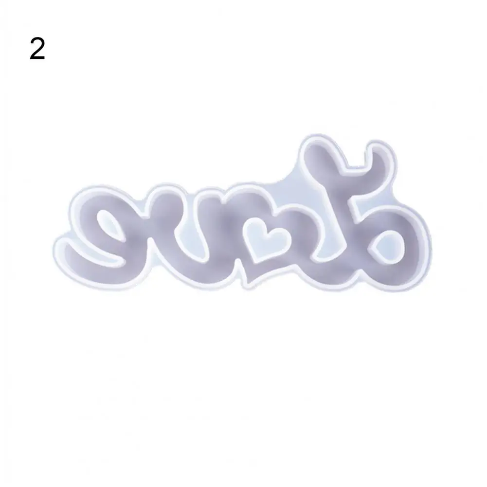 

Letter Mold Elastic Easy to Demold Silicone Epoxy Heat-resistant Silicone Mold for Gifts