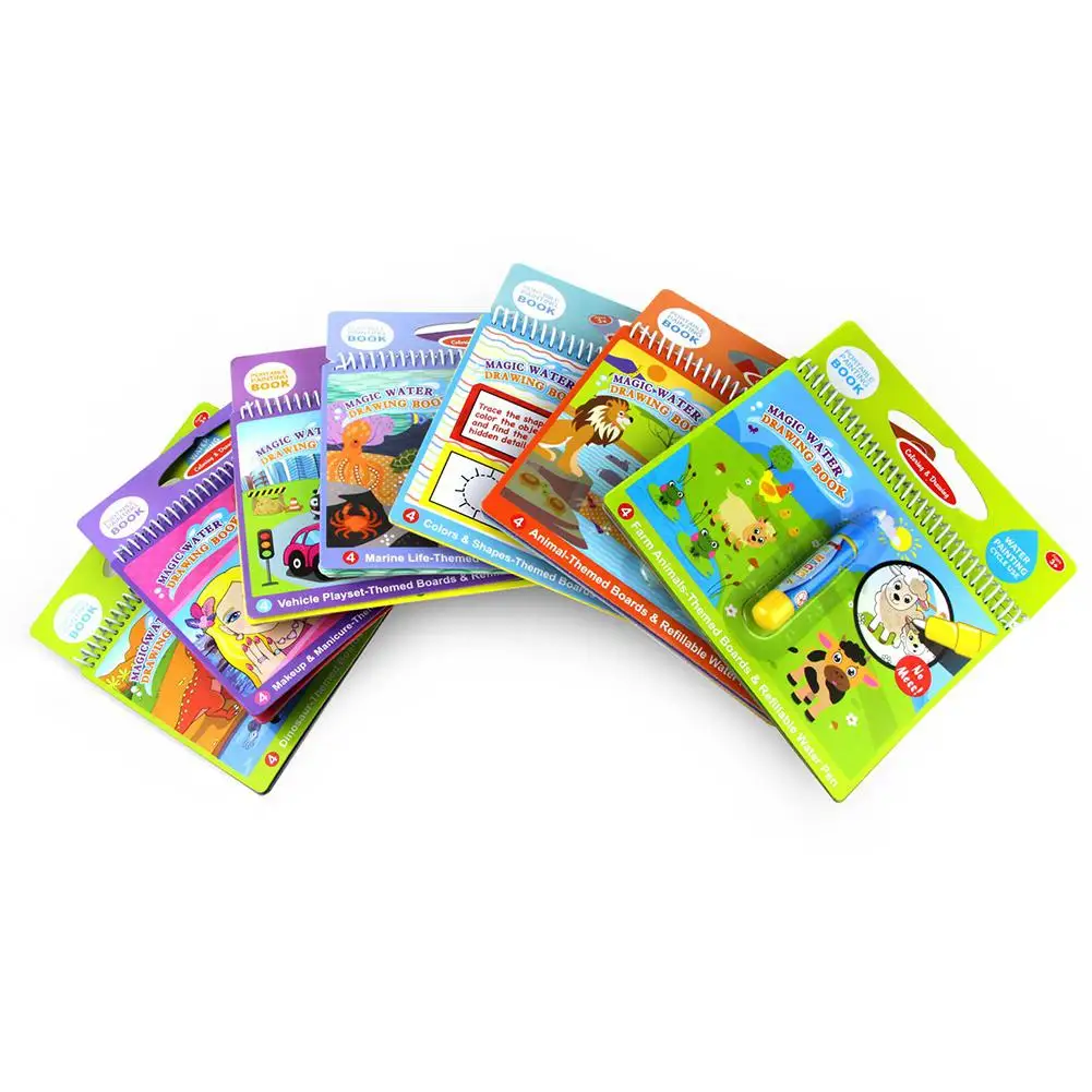 Волшебные граффити красочные водные рисунки книги многоразовые письма игрушки