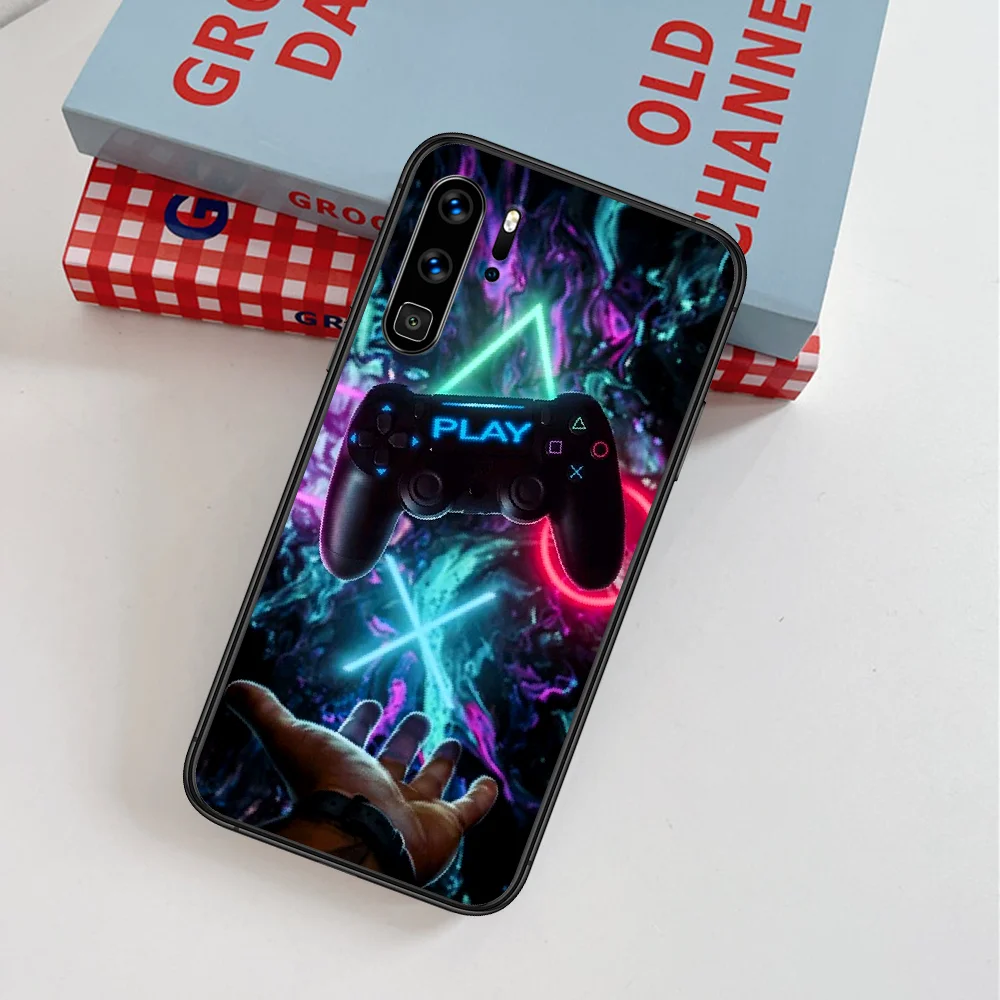 

PlayStation Buttons PS Game Phone Case For Huawei P Mate Smart 10 20 30 40 Lite Z 2019 Pro black Hoesjes Luxury Cover Fashion