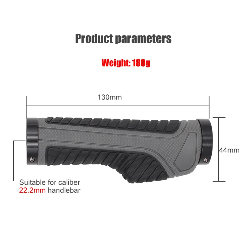 Bicycle Grips Ergonomic Bar End Firm Mount Both Ends Lock Grip Handlebar 2 Color Tone Holder MTB Cycling Hand Rest | Спорт и