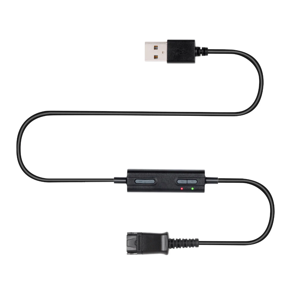 Адаптер VoiceJoy QD к USB Heaset быстрое разъединение usb кабелю с переключателем громкости