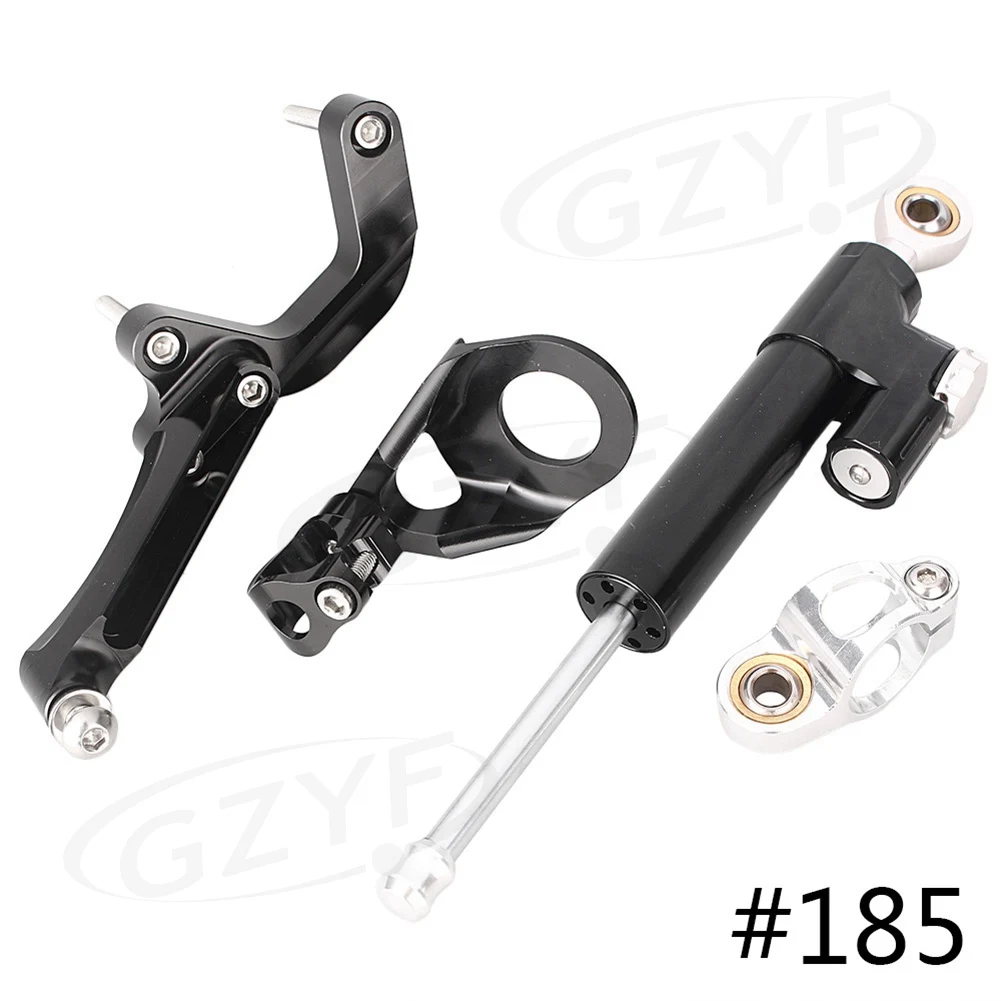 

CNC Aluminum Steering Damper Stabilizer Safety Control Set w/ Bracket for Suzuki GSXR1000 2009 2010 2011 2012 2013 2014 2015