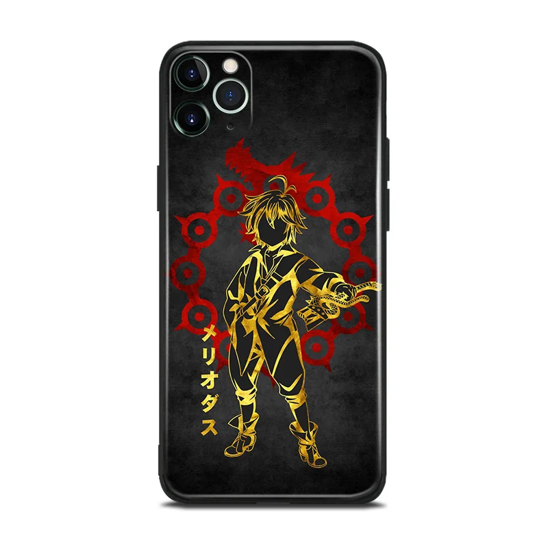 seven deadly sins meliodas anime for iphone se 6 6s 7 8 plus x xr xs 11 12 mini pro max soft silicone phone case cover shell free global shipping