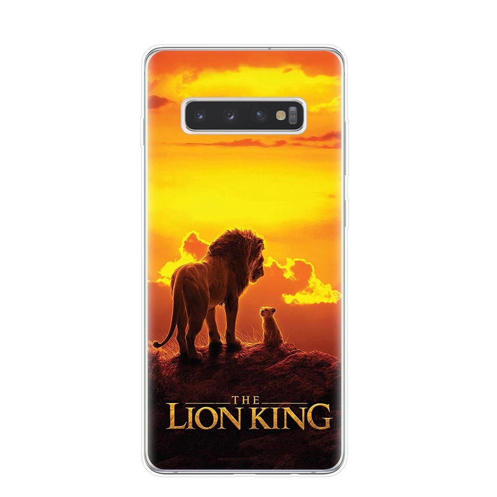 Роскошный чехол для телефона Lion King nala simba timon для samsung Galaxy S10 S9 S8 Plus S6 S7 Edge S10E Lite 5G Мягкий ТПУ чехол Капа Etui
