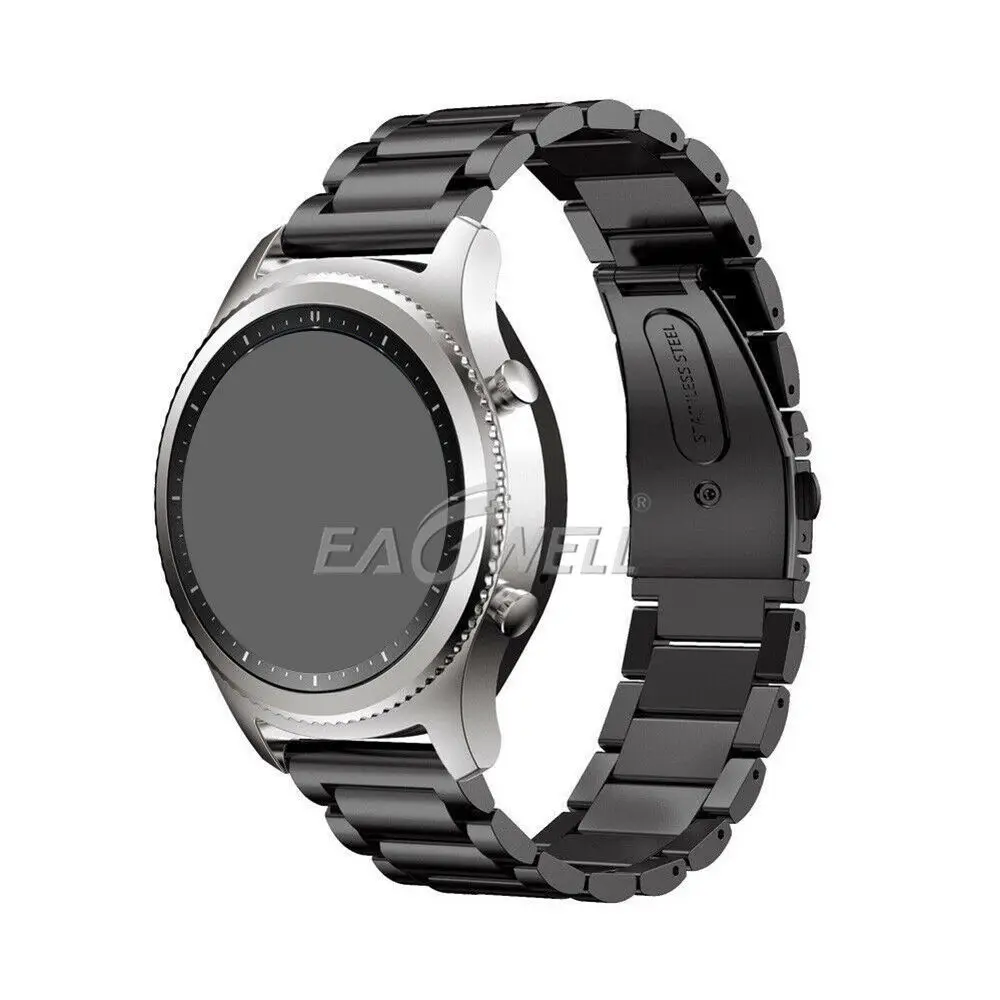 Ремешок для часов из нержавеющей стали для huawei Watch GT/2 Pro 22 мм Универсальный сменный Браслет ремешок для samsung gear S3 Frontier