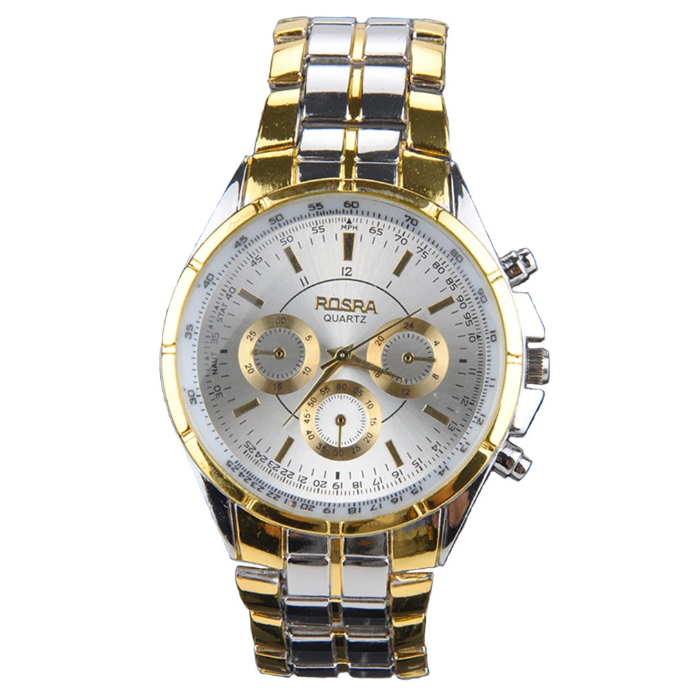 

Fashion Men Quartz Watch Full Stainless Steel Gold Luxury Watches Male Men's Quartz Watch Precise Scale Wristwatch relogio