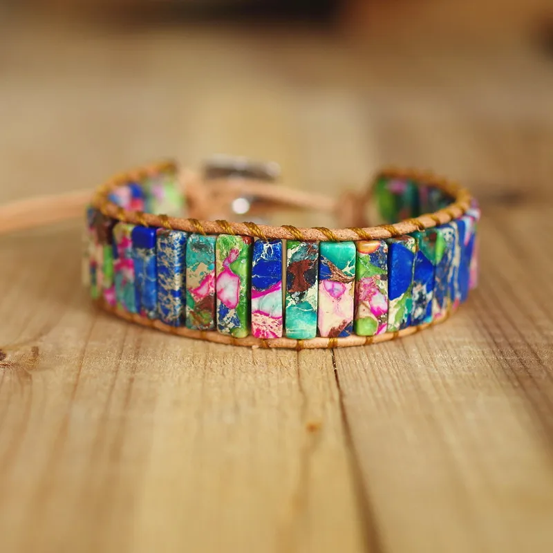 Женские и мужские ювелирные изделия ручной работы красочные бусины из