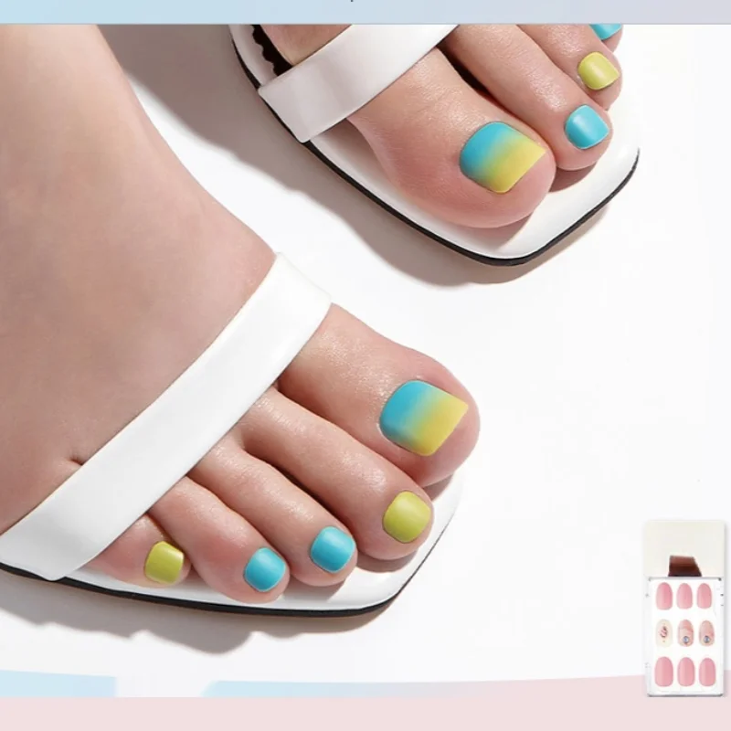 

GY Toenail Patch Stickers Toenail Finished Detachable Nail Nail Tip Summer Wear Manicure