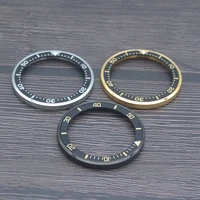 brushed stainless steel watch case rims black steel ring compatible skx007 skx009 skx011 skx171 srpd fashion bezel