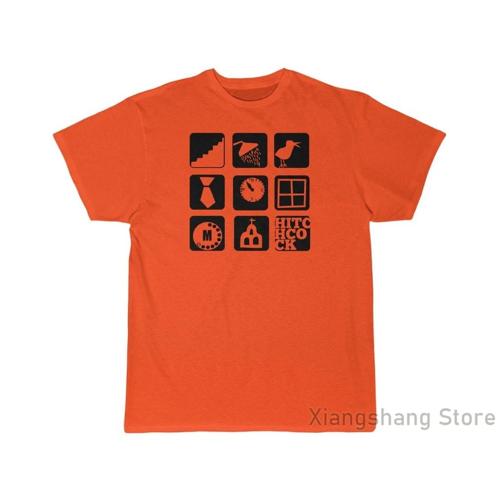 Футболка с изображением героев фильма хит-Кока Альфред хит-Кок психоптиц север