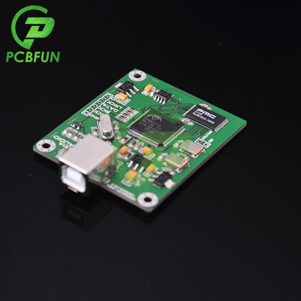 Pcbfun CM6631A цифровой интерфейс I2S SPDIF выход 24 бит 32 192K 384K ASIO USB_B 2 0 обратная