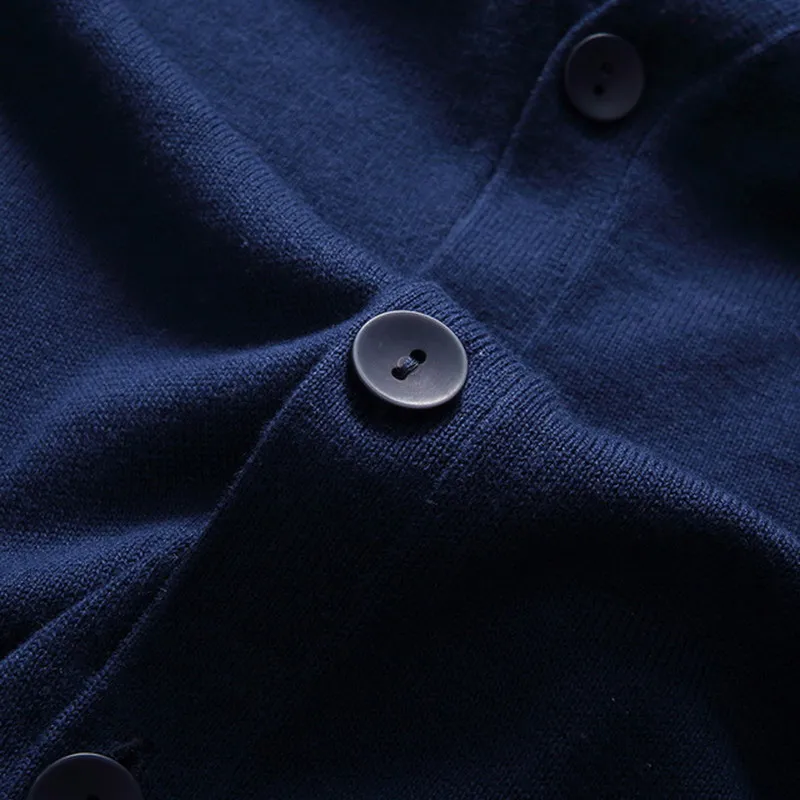 

New Men Button Cardigans Sweaters Casual Men Solid Pullover V Collar 100% cotton Thin Sweater Outerwear Clothing SizeM-3XL