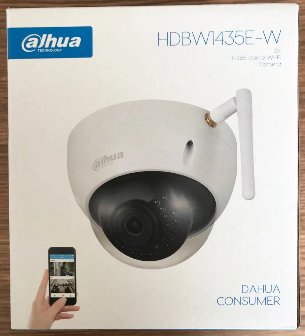 Dahua английская версия 4MP Ip камера Wifi камера обнаружения человека H.264 H.265 2,8 мм 3,6 мм дополнительная беспроводная камера IPC-HDBW1435E-W