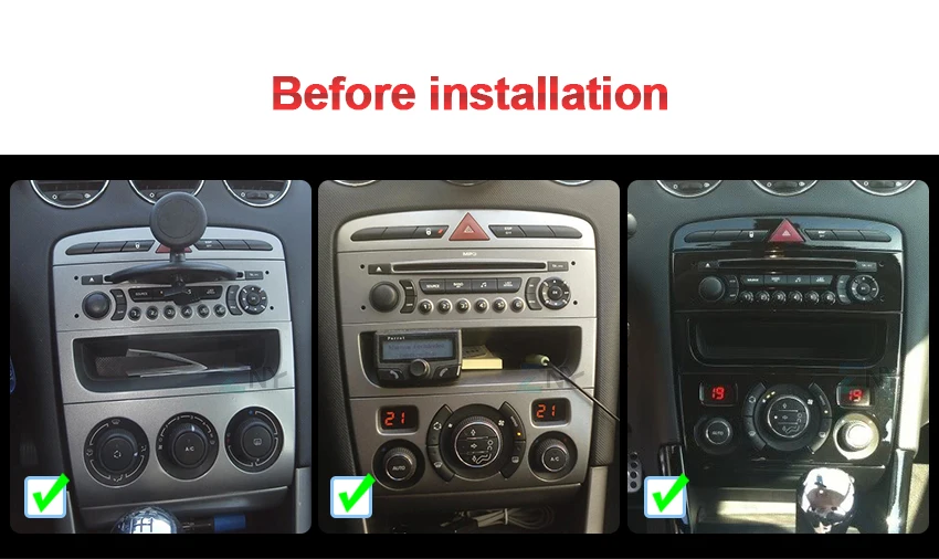 7" HD Android 9.0 Car Stereo GPS For Peugeot 308 408 Auto DVD Radio FM RDS Audio Video Headunit WiFi Navigation Backup Camera
