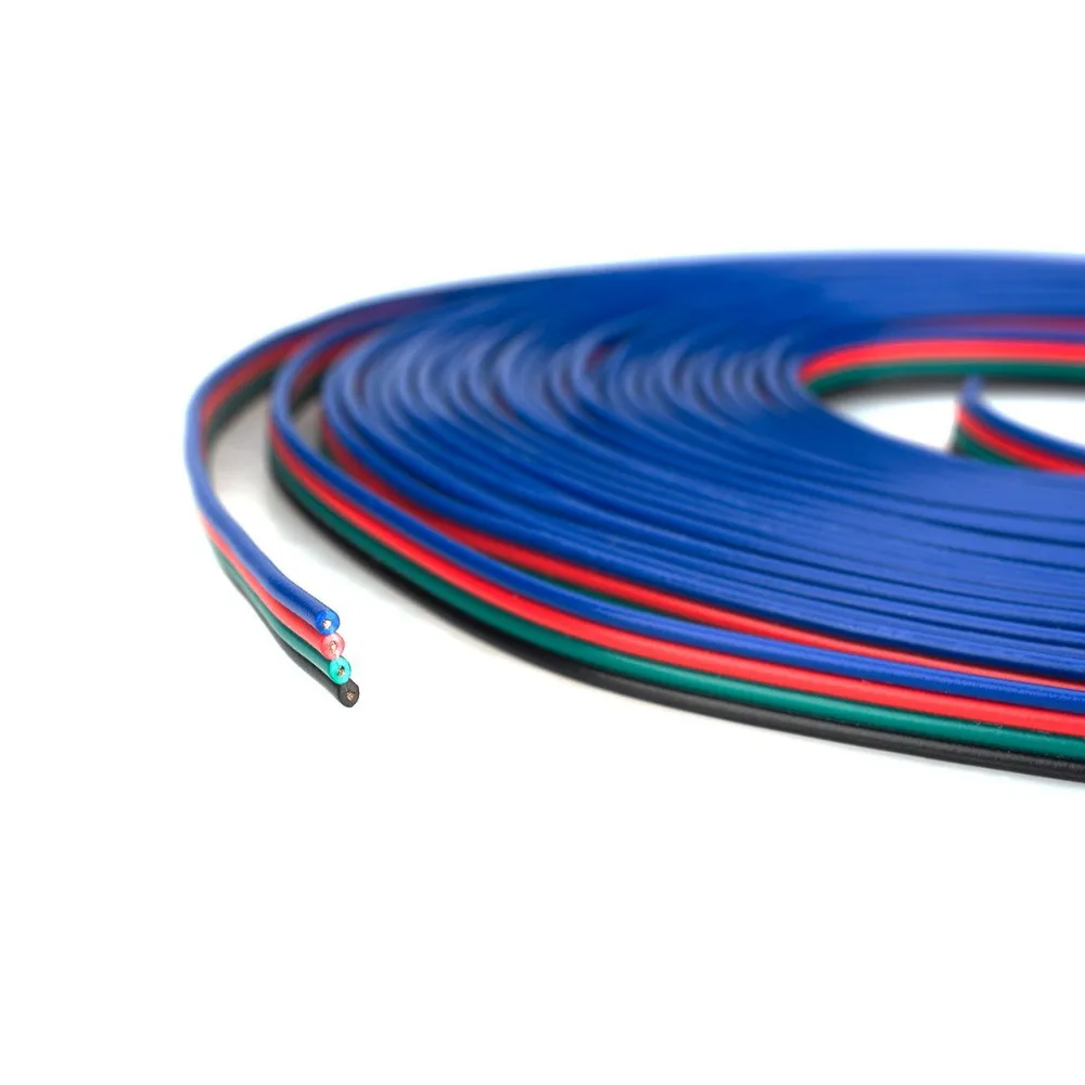 10 м 5050 RGB светодиодные полосы провод удлинительного кабеля 4Pin 22AWG