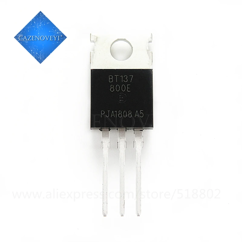 5 шт./лот Φ BT137 800E 800V 8A Triacs RAIL TRIAC TO 220|triac 8a|triac bt137c c |