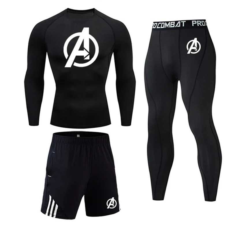 

Men's High-End Quality Sportswear Suits Gym Fitness Pants Training Suits Exercise Jogging Wear Outdoor Riding Rashguard Clothing