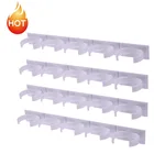 24 шт. настенный держатель для бутылок и специй, пластиковый органайзер, стойка для 5 шкафов, кухонных шкафов, дверей, крючки, держатель для банок и специй