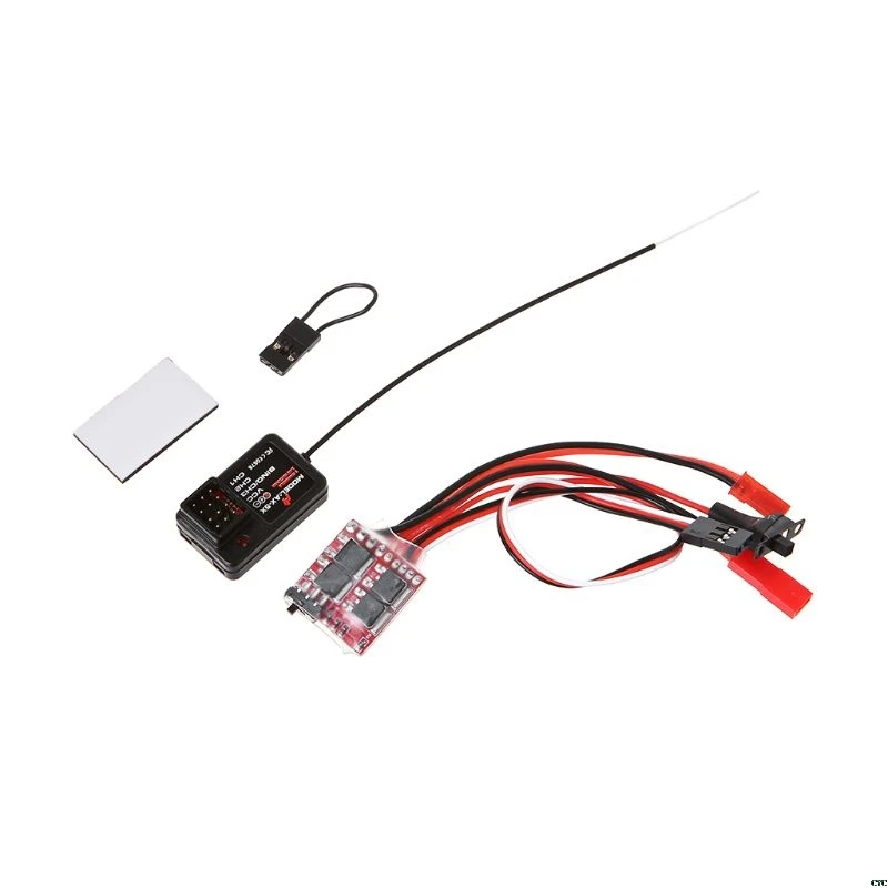

Full Scale Remote Control + Receiver + ESC Upgrade OP Fitting or Speed Change Gear Box for WPL RC Car Ship Model