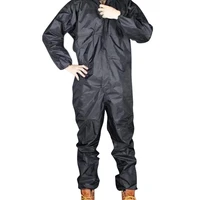 fashion motorcycle raincoat conjoined raincoatoveralls men and women fission rain suit rain coat size xxxl black