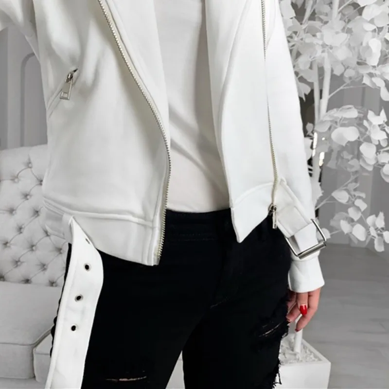 

Autumn Winter Women Jacket Coat Suede Faux Leather Jackets Lady Fashion Matte Motorcycle Biker Coat Outwear