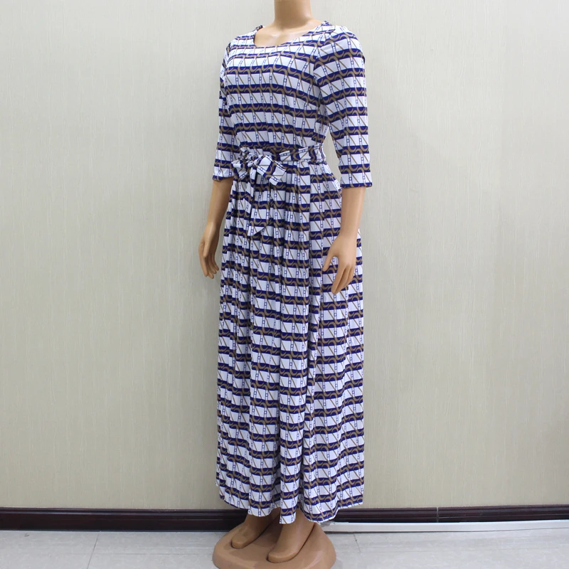 Женское длинное платье в африканском стиле облегающее Элегантное повседневное