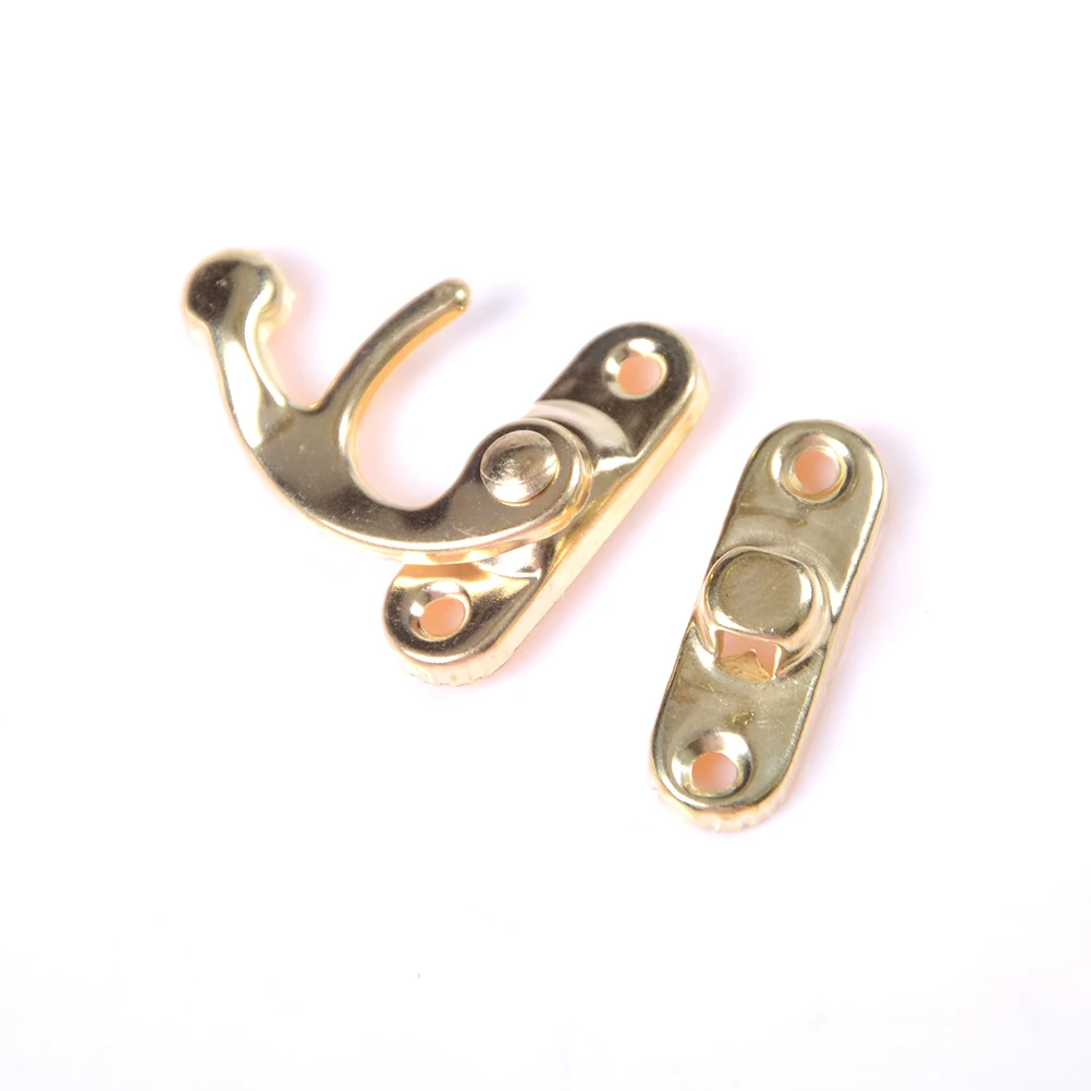 5 шт./лот античный металлический замок мини крючок для подарка Деревянная