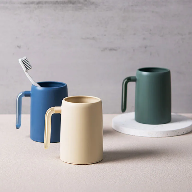 

Простые чашки для мытья с ручкой, коробка для зубной щетки, чашка, многофункциональная кружка для зубов, держатель для зубной щетки, аксессу...