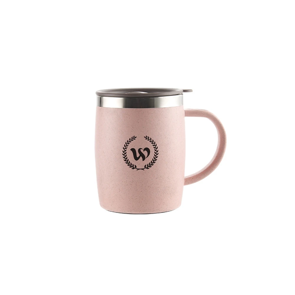 Изолированная дорожная кружка с двойными стенками без проливания крышкой