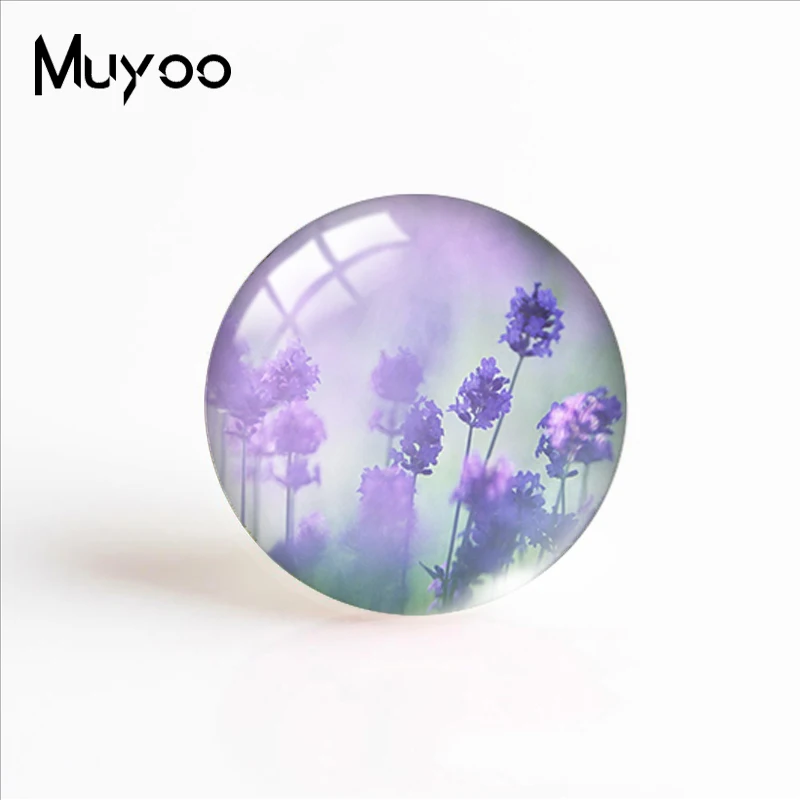 2019 новые фиолетовые Лавандовые фотообои кабошоны ручная работа ювелирные