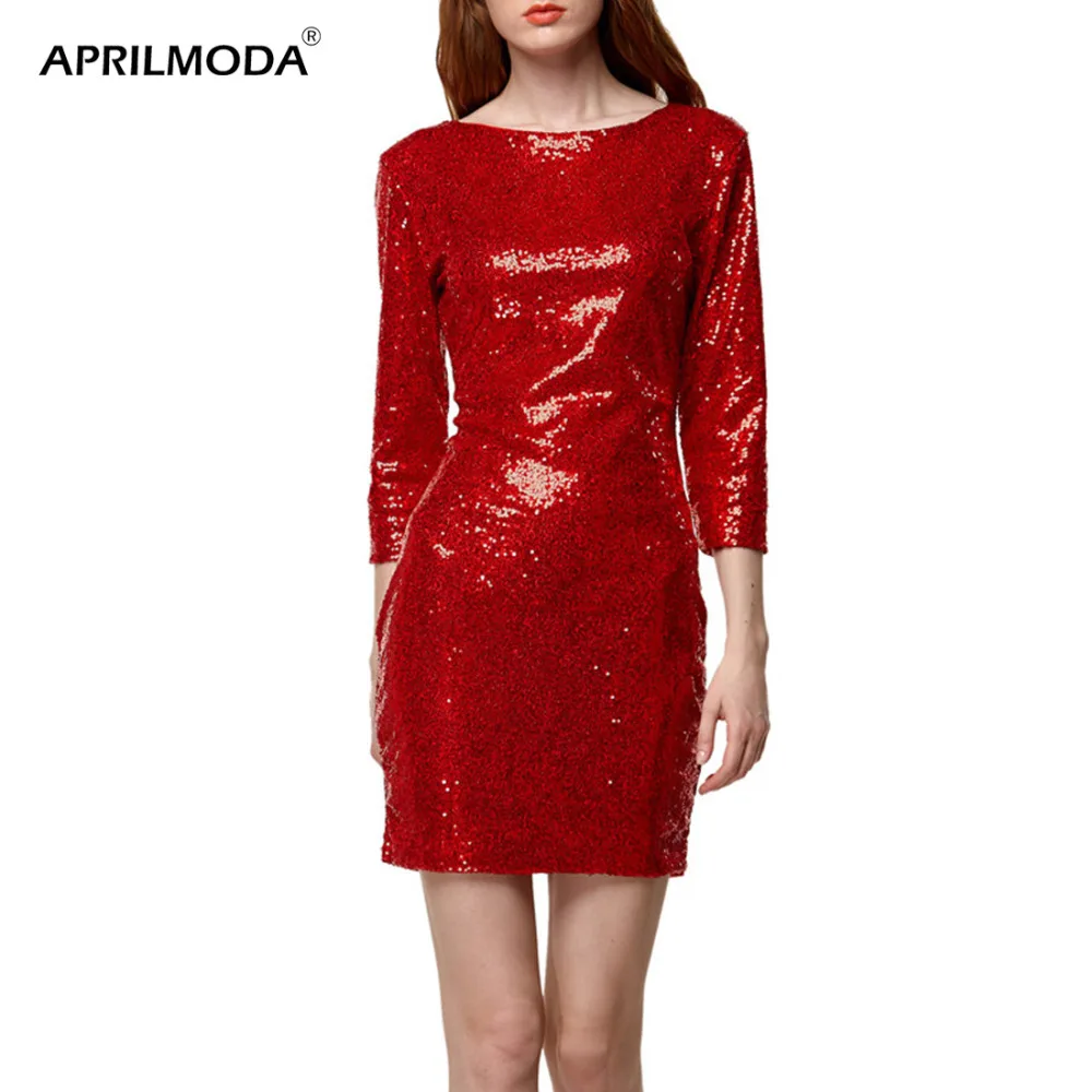 Облегающее винтажное платье карандаш с блестками 1950 х годов мини без рукавов для