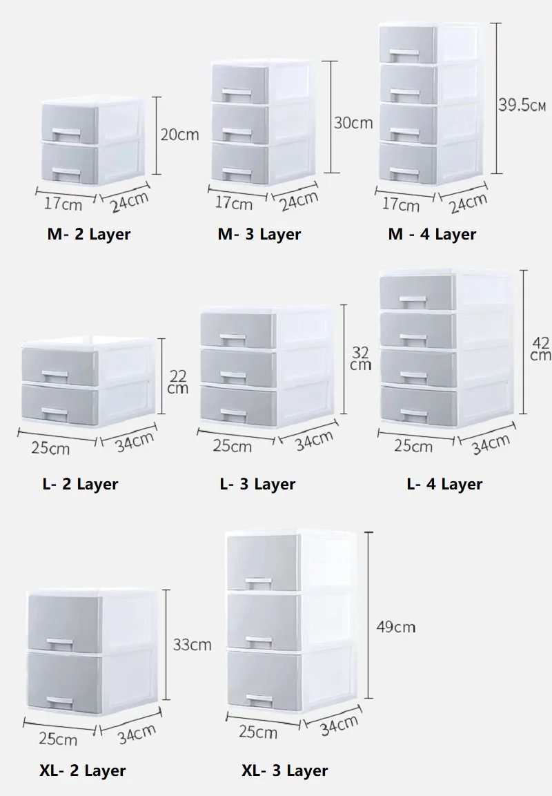 

Plastic Storage Boxes Rectangle Storage Box Office Paper File Container Home Toy Cloth Underwear Socks Storage Boxes