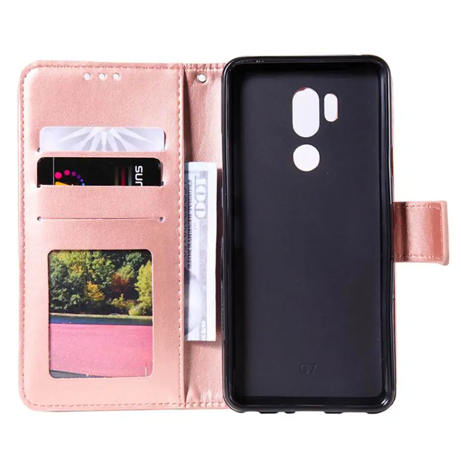 Кожаный флип чехол с 3D принтом для LG G7 G6 STYLO 4 5 K10 K40 телефона K8 2018 V30 подставка Hoesje
