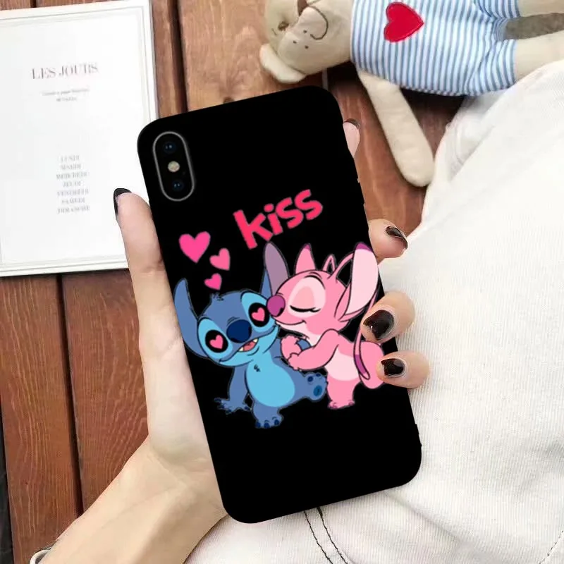 Style 1 Джамлюлярные чехлы для телефонов с рисунком стежка для iPhone XS MAX 11 Pro XR X 7 8 6 6s Plus черный силиконовый мягкий чехол-чехол для iPhone 7 - Цвет: Style 1
