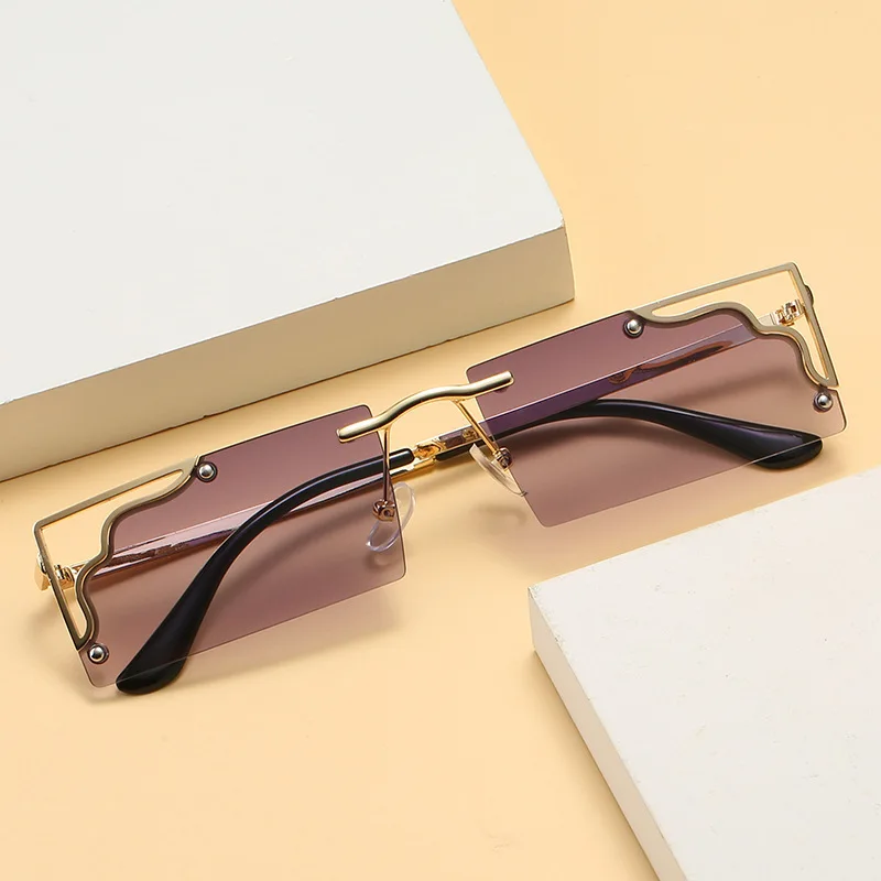 

Hollow Square Sunglasses For Man And Women Small Frame Sunglasses European And The Unites States Multicolor Sunshade 2021 New