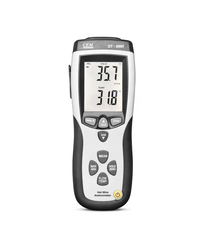 

CEM DT-8880 Handheld Thermal Anemometer Hot Line High-Precision Digital Wind Speed and Direction Test