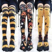 ghost pumpkin bat cartoon halloween stockings gothic lolita leg warmers cosplay horror anime thigh high socks over knee socks