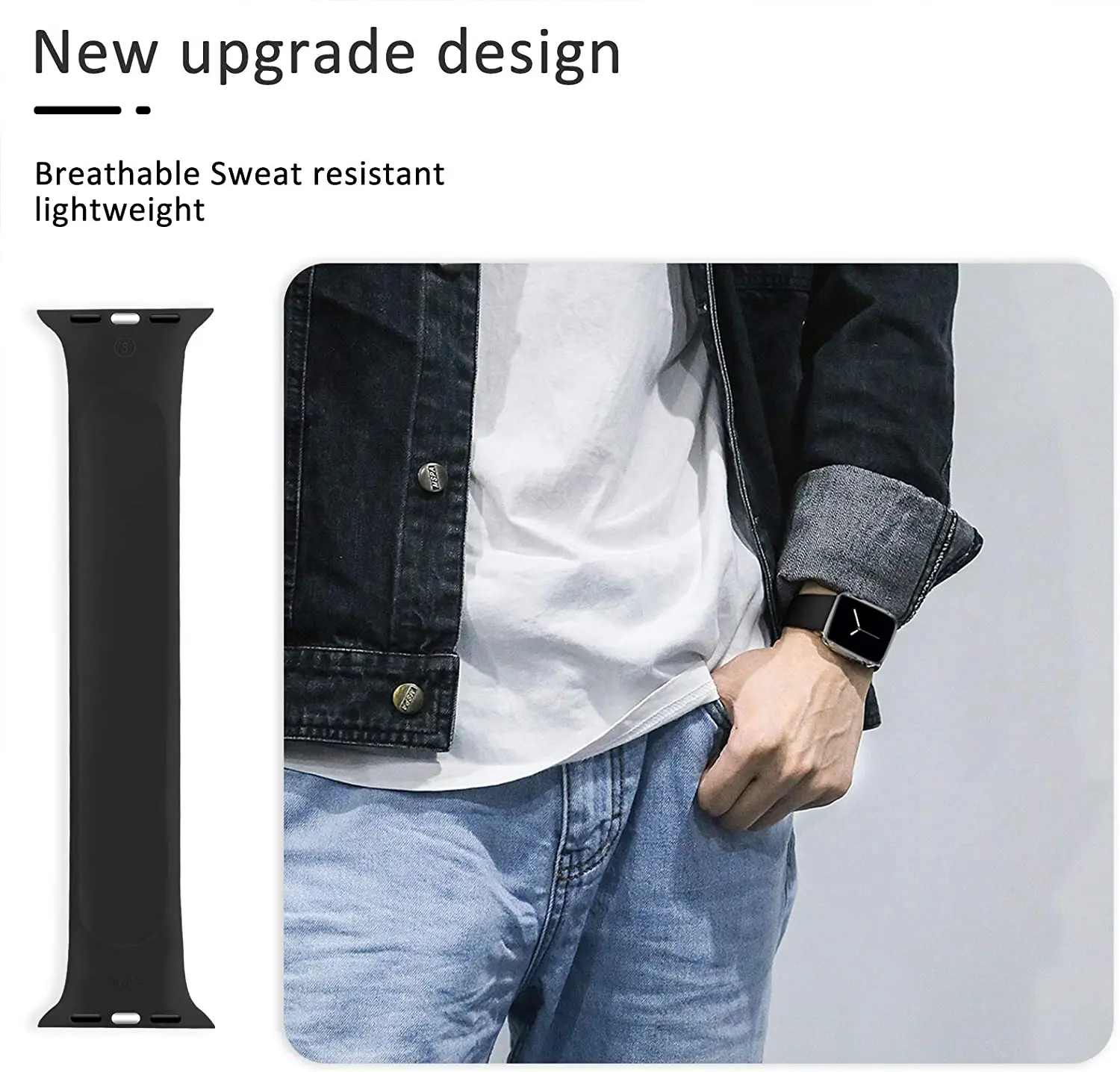 Solo Loop Strap for Apple Watch Band 44mm 40mm 45mm 41mm 38mm 42mm Elastic silicone watchband bracelet iWatch serie 6/5/4/3/SE/7